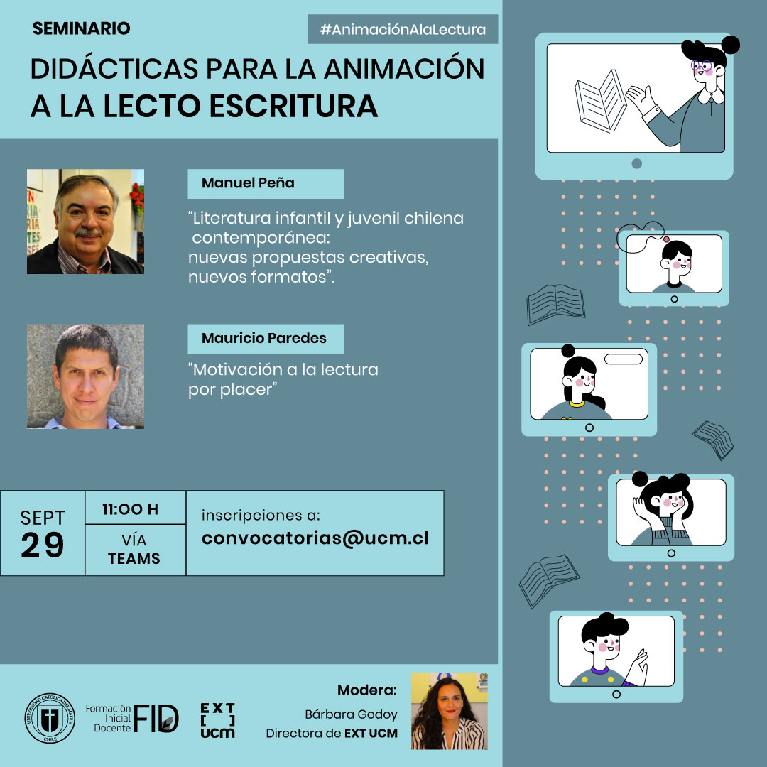 Seminario abordará las “Didácticas para la animación a la Lecto Escritura”