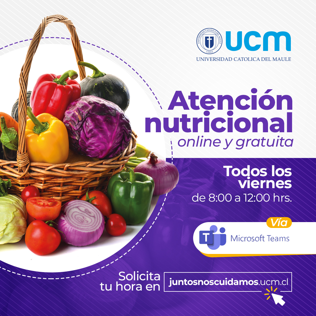 UCM ofrece servicio gratuito y online: conozca cómo acceder a atención  nutricional en pandemia - Universidad Católica del Maule