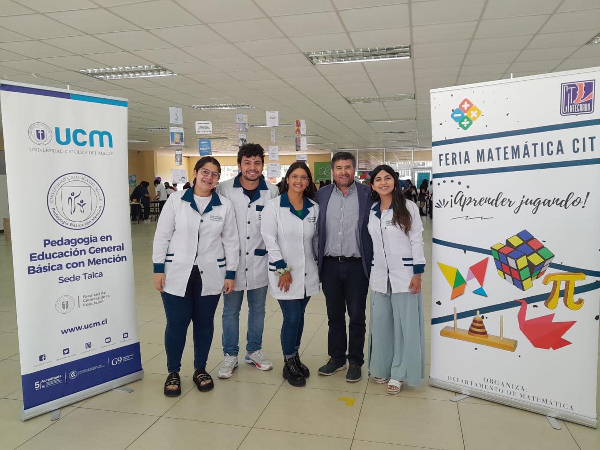 Estudiantes de Prácticas de Pedagogía en Educación General Básica con mención realizaron Feria de Matemáticas en el Colegio Integrado de Talca