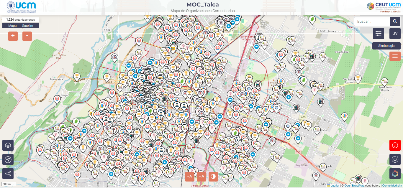 Dan a conocer el nuevo Mapa de Organizaciones Comunitarias de Talca