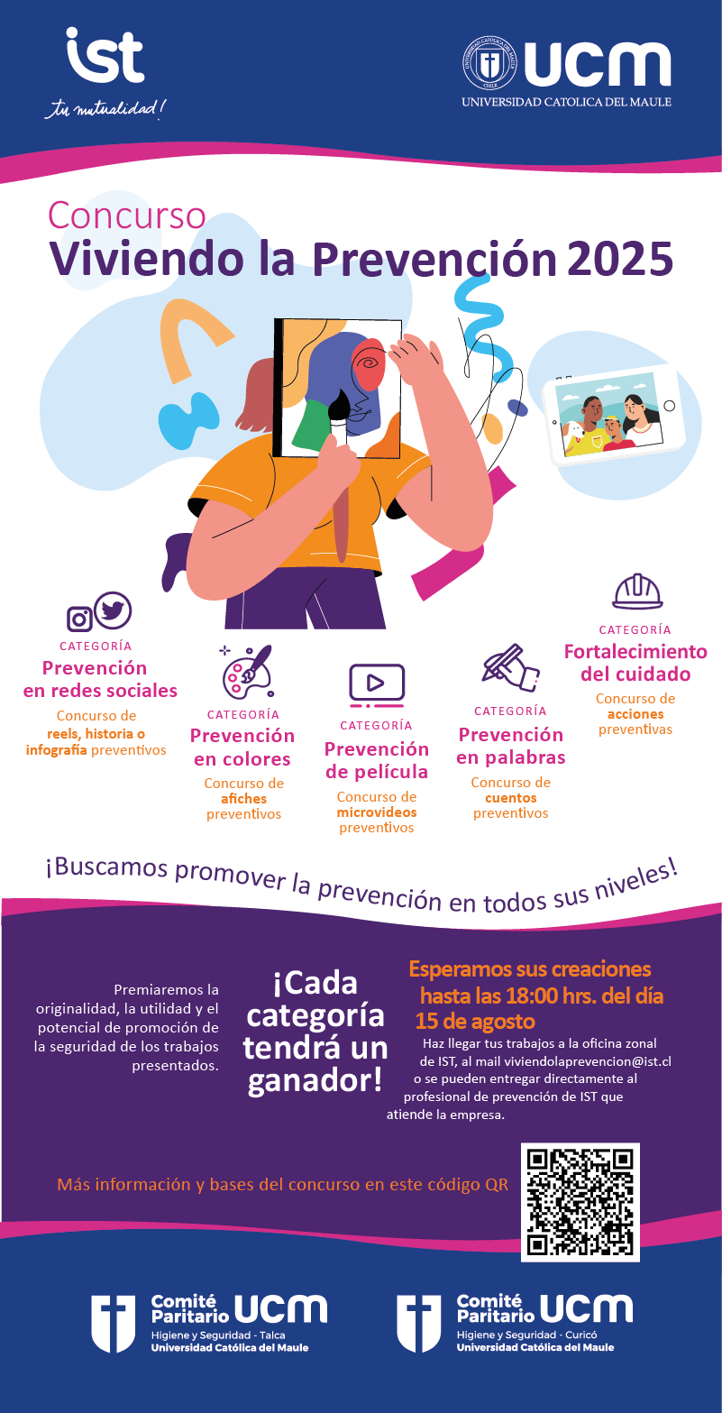 Concurso “Viviendo la Prevención 2025” invita a la comunidad UCM a participar con sus familias