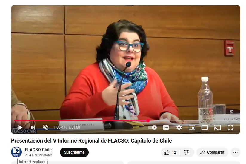 Académica UCM participó en la presentación del V Informe Regional de FLACSO