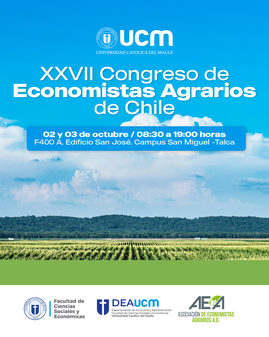 Congreso de Economistas Agrarios reunirá a expertos para debatir sobre cambio climático, comercio internacional y desarrollo agrícola en Chile