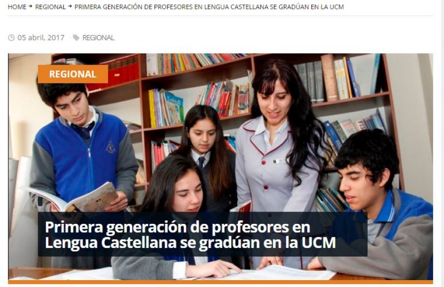 05 de abril en Redmaule.com: “Primera generación de profesores en Lengua Castellana se gradúan en la UCM”