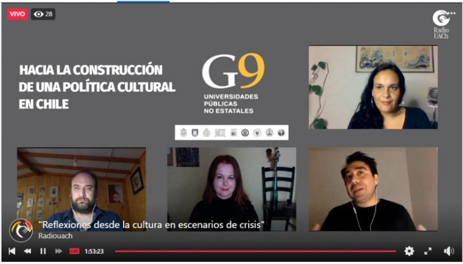 Análisis de una política cultural para Chile marcó el último encuentro del ciclo de extensión cultural de la Red G9