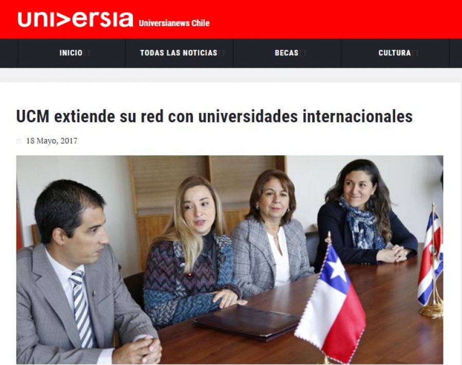 18 de mayo en Universia: “UCM extiende su red con universidades internacionales”