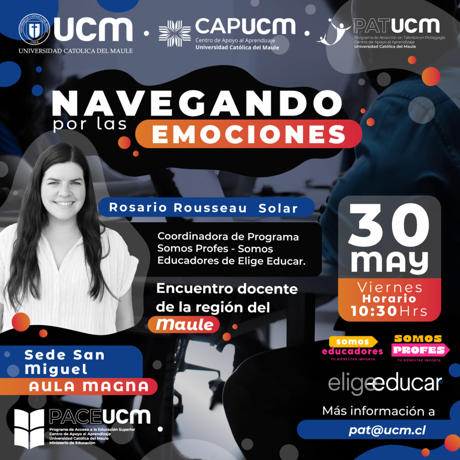 UCM invita a los docentes escolares maulinos al Primer Encuentro de Bienestar Emocional