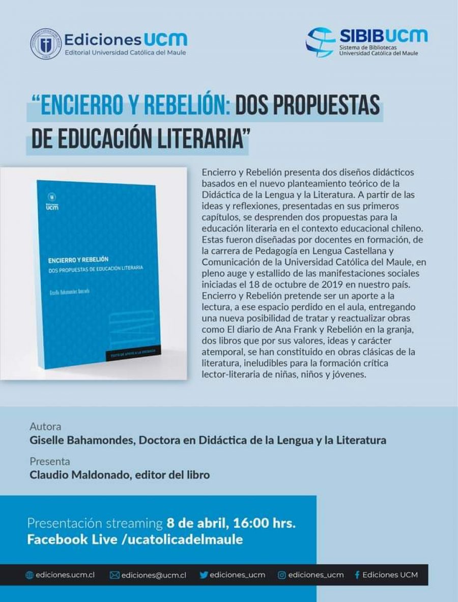 Un referente en el ámbito internacional la publicación “Encierro y Rebelión: dos propuestas de educación literaria”