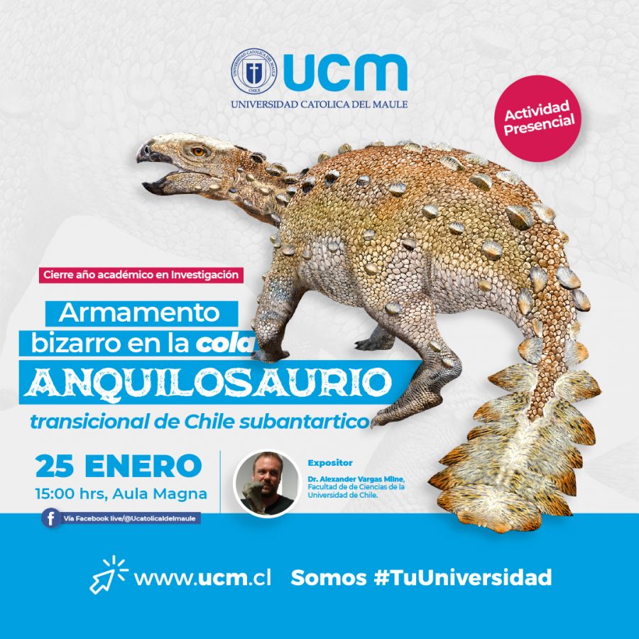Descubridor del nuevo dinosaurio chileno dictará una charla abierta en la UCM