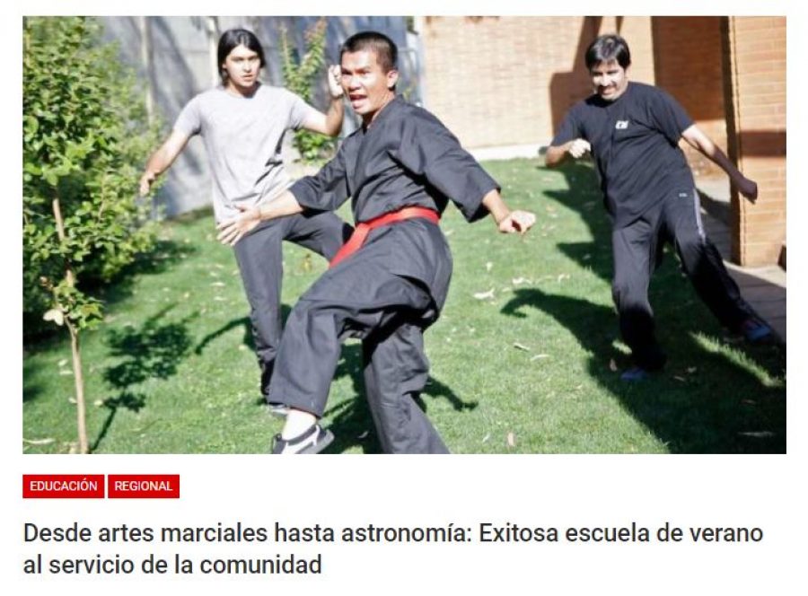 19 de enero en Atentos: “Desde artes marciales hasta astronomía: Exitosa escuela de verano al servicio de la comunidad”