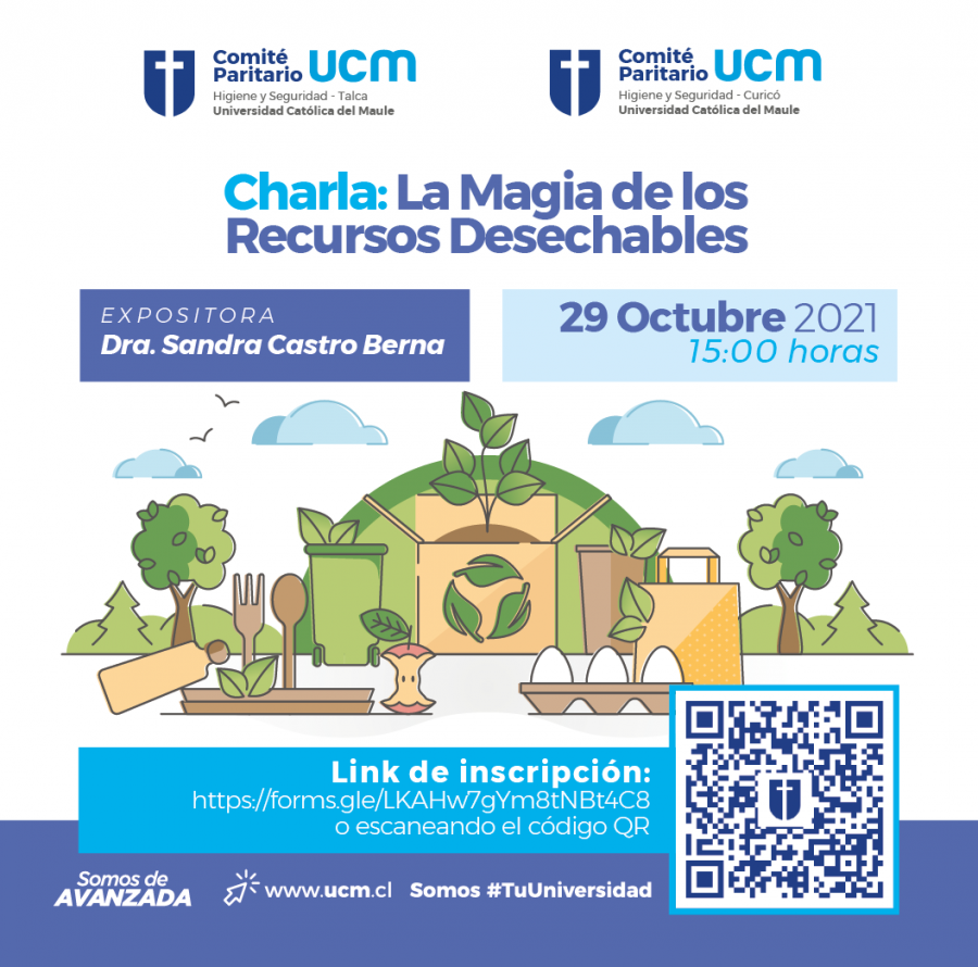 Charla en la UCM abordará la magia de los recursos desechables