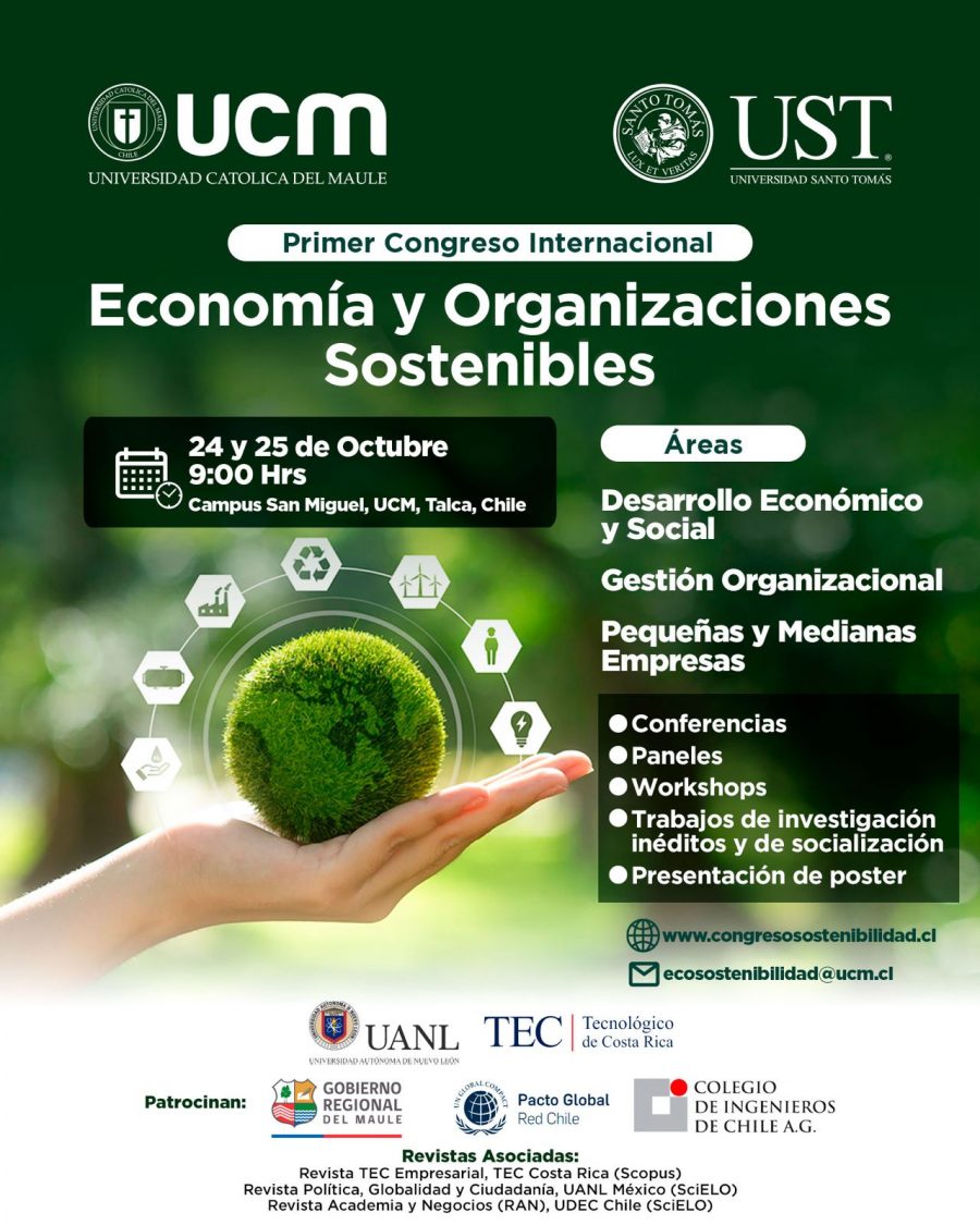 Se desarrollará el Primer Congreso Internacional de Economía y Organizaciones Sostenibles