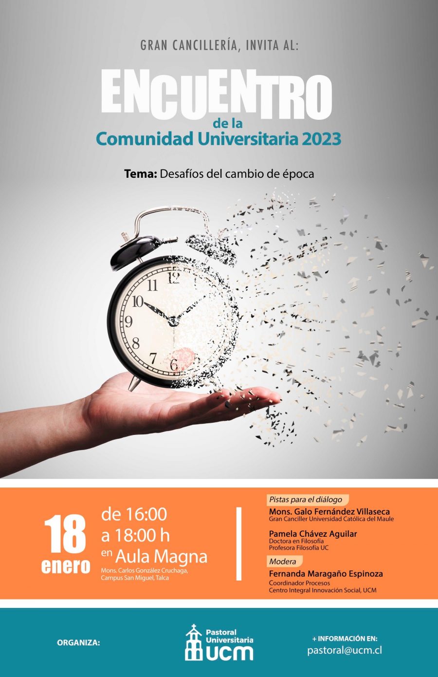 Desafíos del cambio de época será el tema central de Encuentro de la Comunidad Universitaria 2023