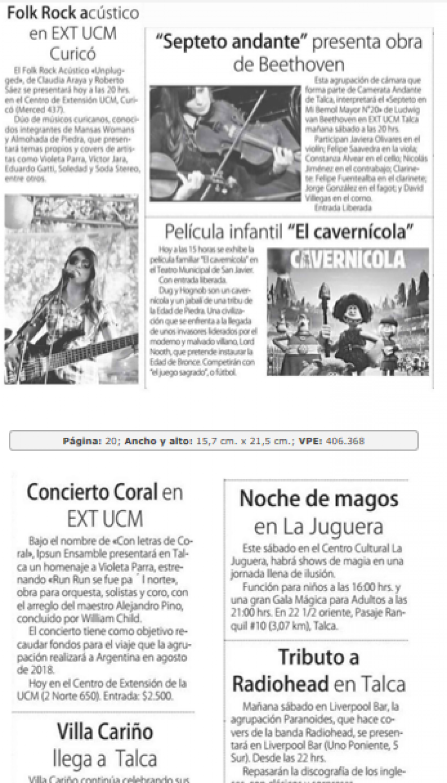 29 de junio en Diario El Centro: “Panoramas culturales”