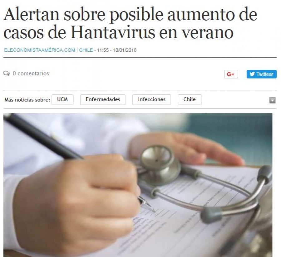10 de enero en El Economista América: “Alertan sobre posible aumento de casos de Hantavirus en verano”