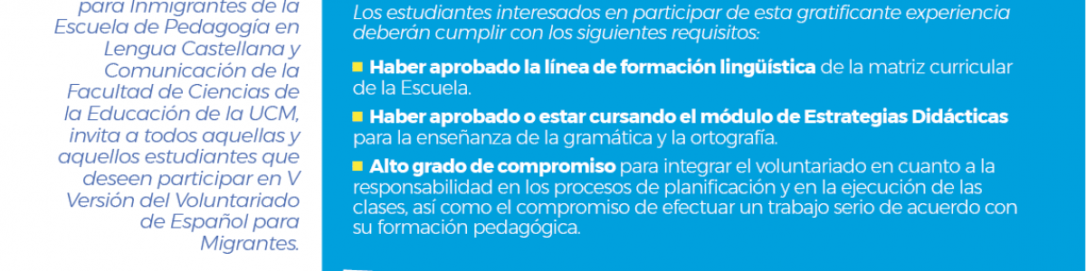 Nuevamente desarrollarán Voluntariado de Español para Inmigrantes