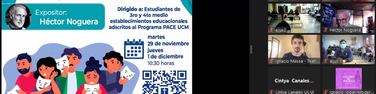 Héctor Noguera realizó taller a estudiantes Programa PACE de la UCM