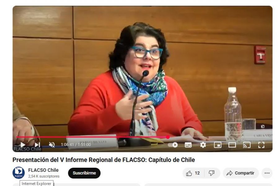 Académica UCM participó en la presentación del V Informe Regional de FLACSO