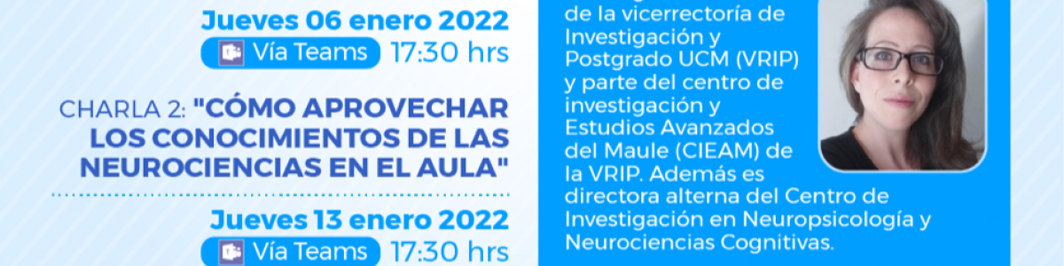 Ciclo de Neurociencias en la UCM abordará las bases biológicas del aprendizaje y entregará “tips” para el aula