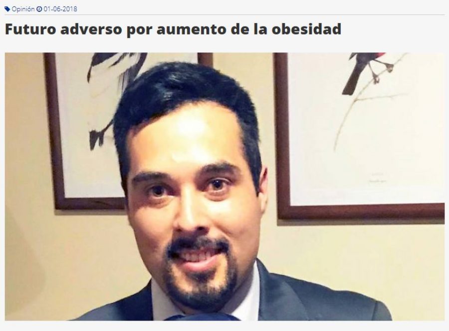 01 de junio en Diario El Heraldo: “Futuro adverso por aumento de la obesidad”
