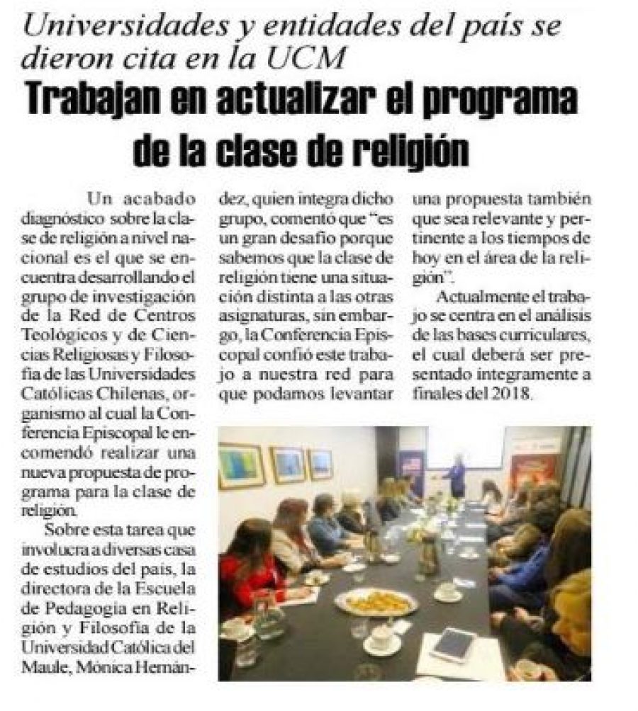 06 de mayo en Diario El Heraldo: “Trabajan en actualizar el programa de la clase de religión”