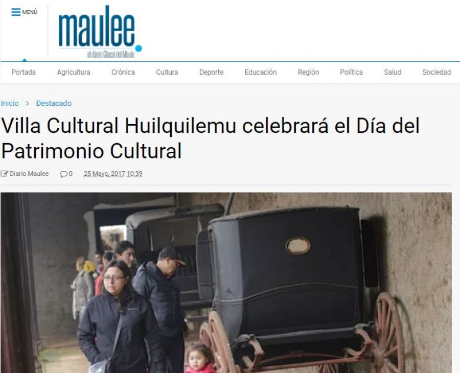 25 de mayo en Maulee: “Villa Cultural Huilquilemu celebrará el Día del Patrimonio Cultural”