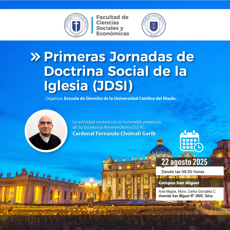 Cardenal Chomali participará en jornada organizada por la UCM sobre Doctrina Social de la Iglesia