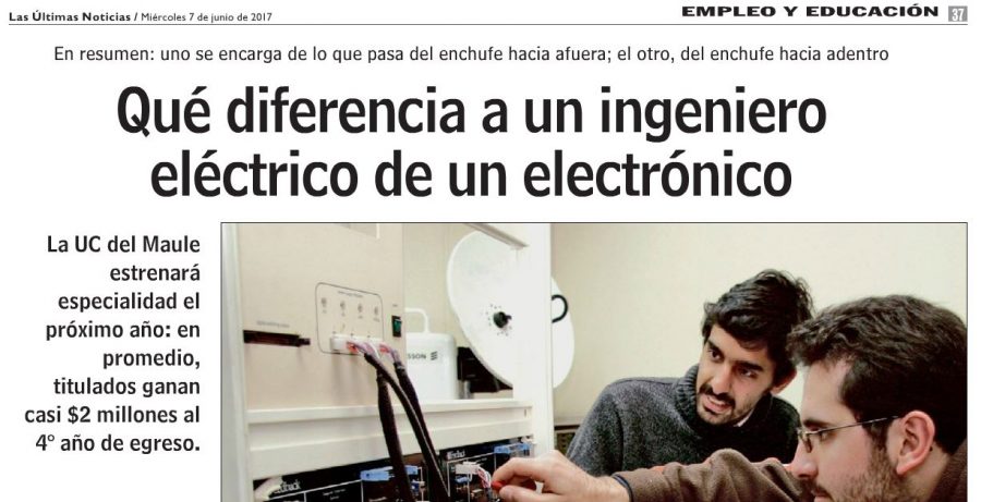 07 de junio en LUN: “Qué diferencia a un ingeniero eléctrico de un electrónico”