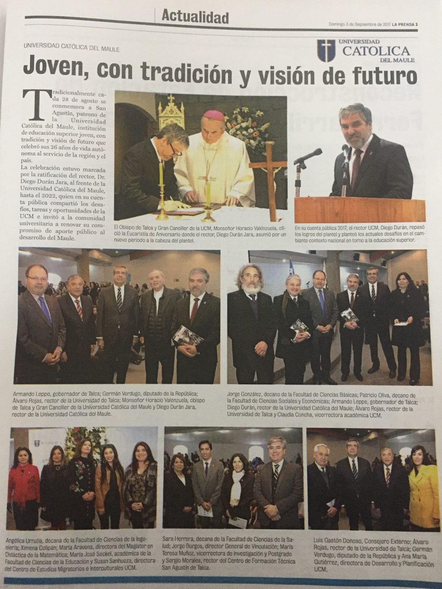 03 de septiembre en Diario La Prensa: “Joven, con tradición y visión de futuro” (Pagado)