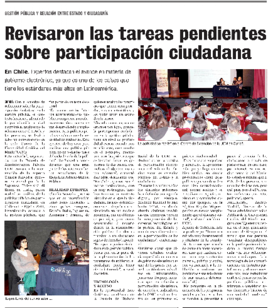 06 de julio en Diario La Prensa: “Revisaron las tareas pendientes sobre participación ciudadana”