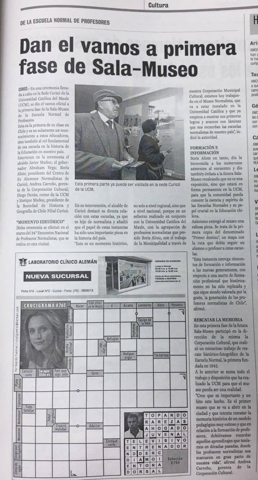 07 de noviembre en Diario La Prensa: “Dan el vamos a primera fase de Sala-Museo”