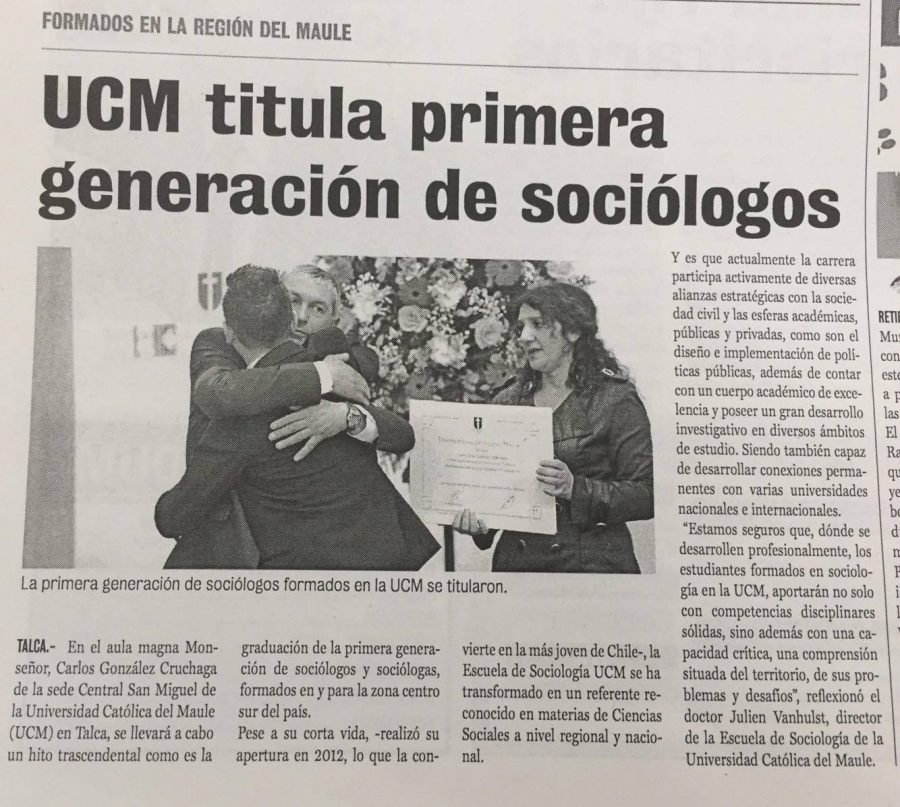 11 de diciembre en Diario La Prensa: “UCM titula primera generación de sociólogos”