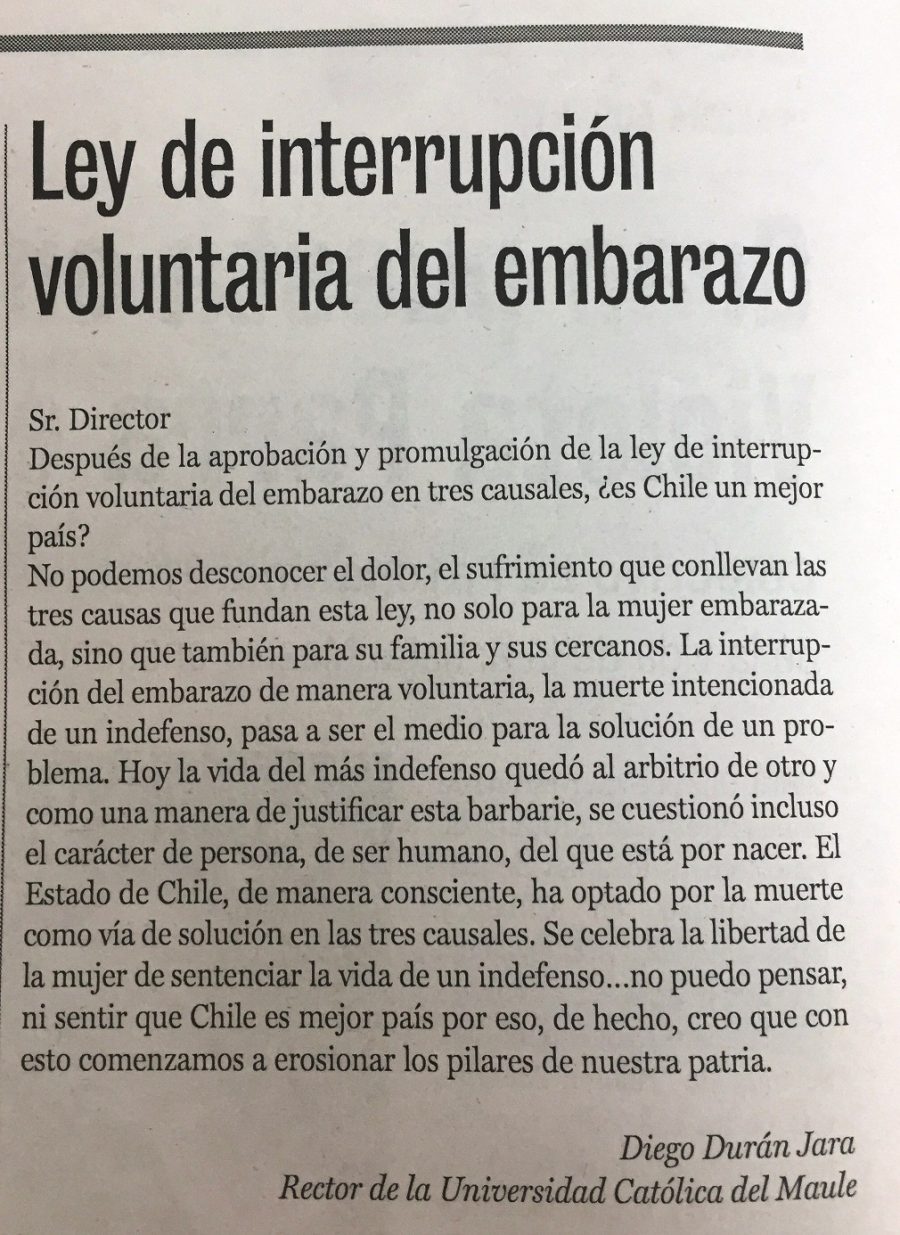 18 de septiembre en Diario La Prensa: “Ley de interrupción voluntaria del embarazo”