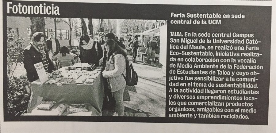 28 de agosto en Diario La Prensa: “Feria Sustentable en Sede Central de la UCM”