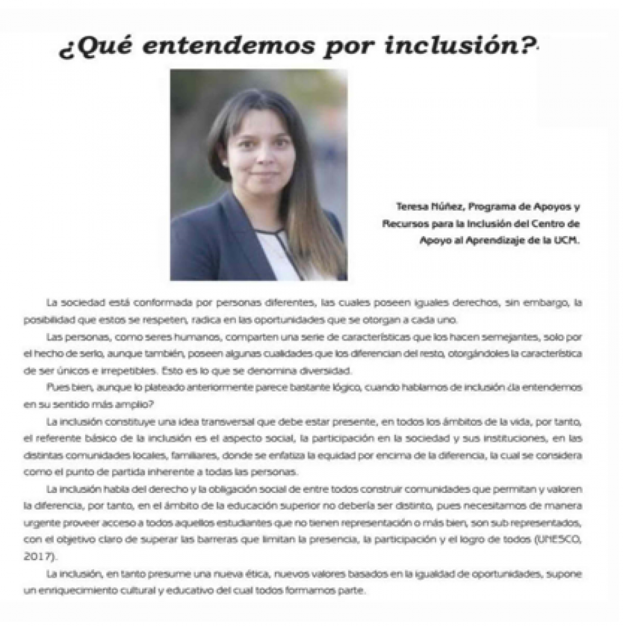 05 de junio en Diario El Lector: “¿Que entendemos por inclusion?”