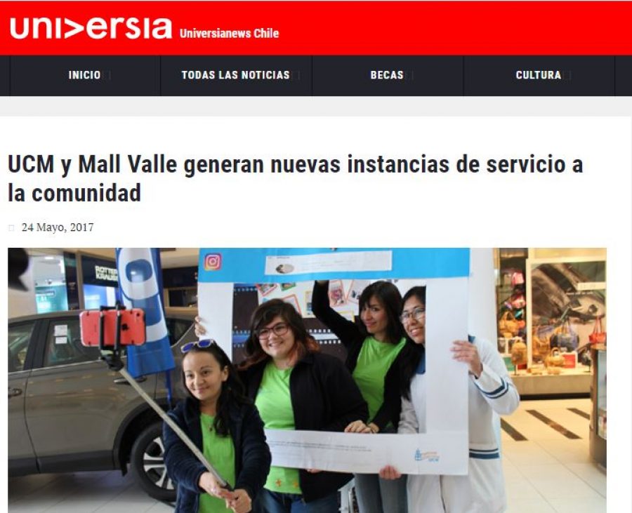 24 de mayo en Universia: “UCM y Mall Valle generan nuevas instancias de servicio a la comunidad”