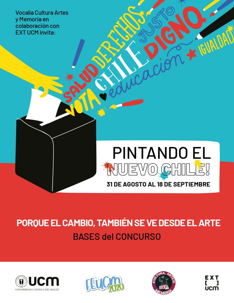 Pintando un Nuevo Chile es el concurso que organiza la Federación de Estudiantes en conjunto con EXT UCM