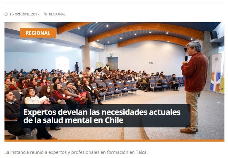 16 de octubre en Redmaule.com: “Expertos develan las necesidades actuales de la salud mental en Chile”