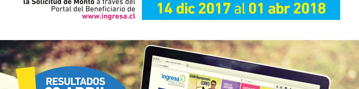 Jueves 14 de diciembre: ¡Parte la Renovación 2018 del Crédito CAE!