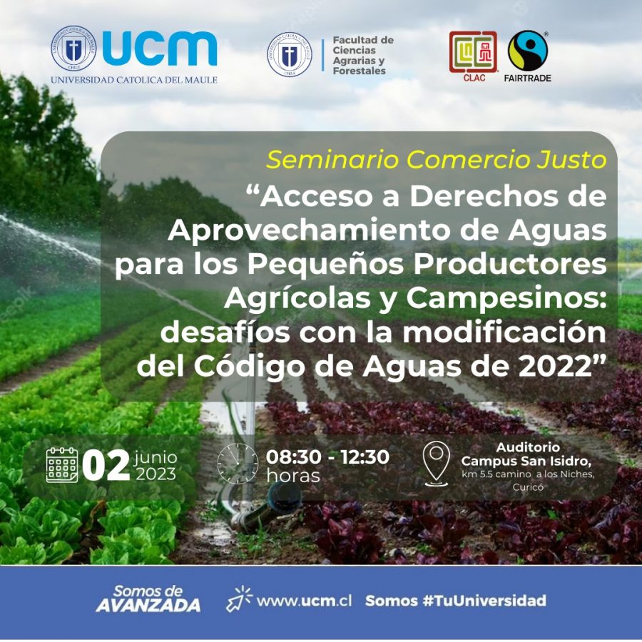 Estudiantes de la UCM podrá explorar los desafíos con la modificación del Código de Aguas 2022