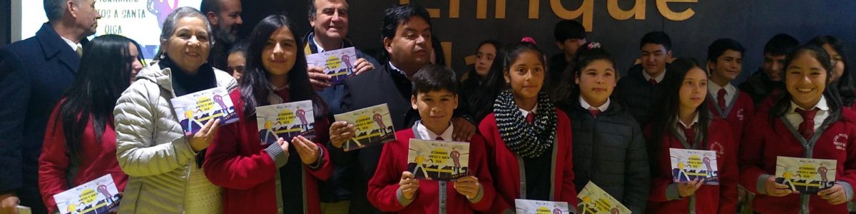 Niños de Santa Olga presentaron libro sobre sus experiencias en los incendios forestales