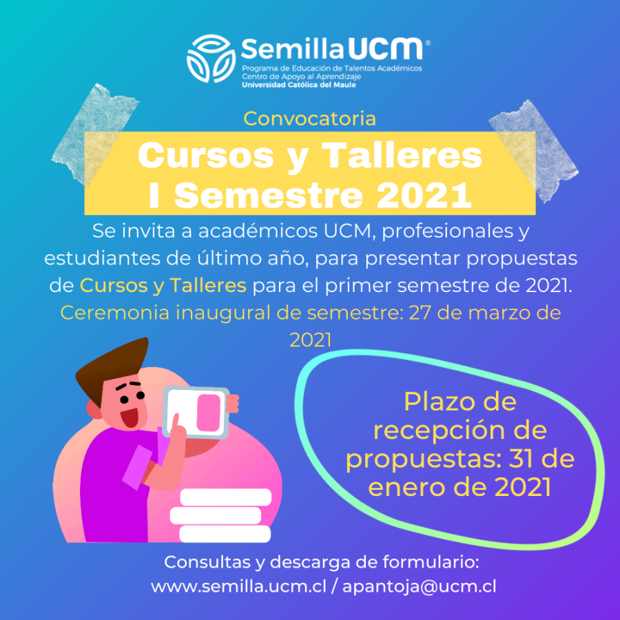 Programa de Talentos Académicos lanzó convocatoria para dictar cursos y talleres en el primer semestre de 2021