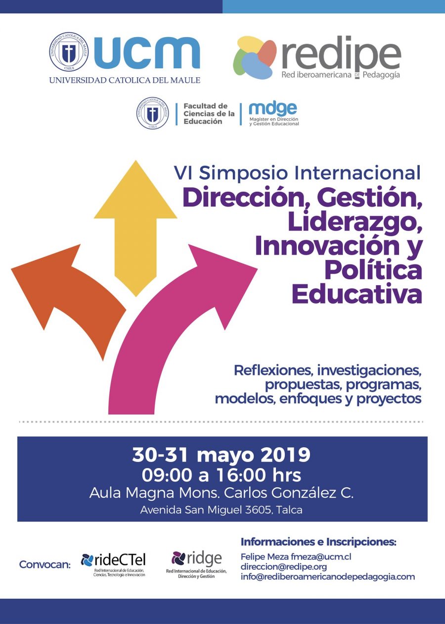 VI Simposio Internacional de Educación Ridge “Dirección, Gestión, Liderazgo, Innovación y Política Educativa”