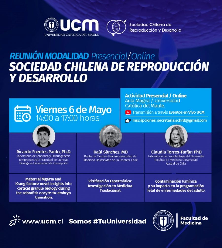 Sociedad Chilena de Reproducción y Desarrollo se reúne en la UCM