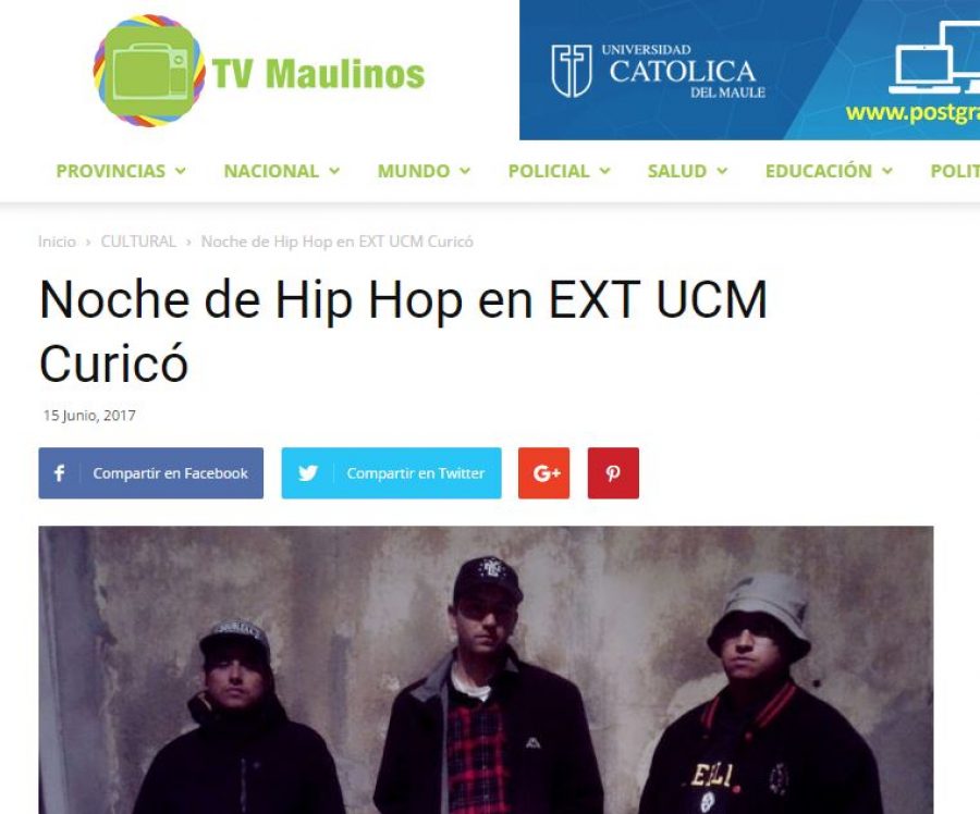 15 de junio en TV Maulinos: “Noche de Hip Hop en EXT UCM Curicó”