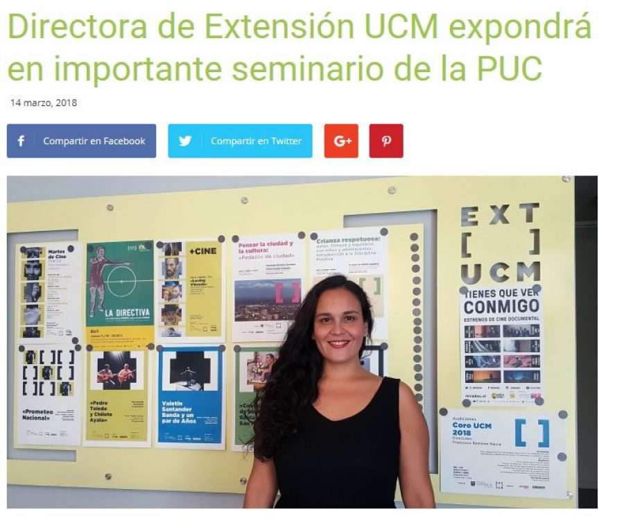 14 de marzo en TV Maulinos: “Directora de Extensión UCM expondrá en importante seminario de la PUC”