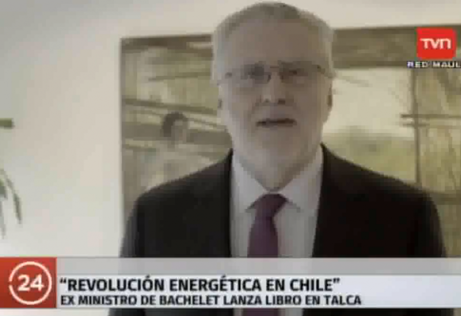 03 de julio en TVN Red Maule: “Talca: El ex ministro Máximo Pacheco lanzó el libro “Revolución Energética en Chile”