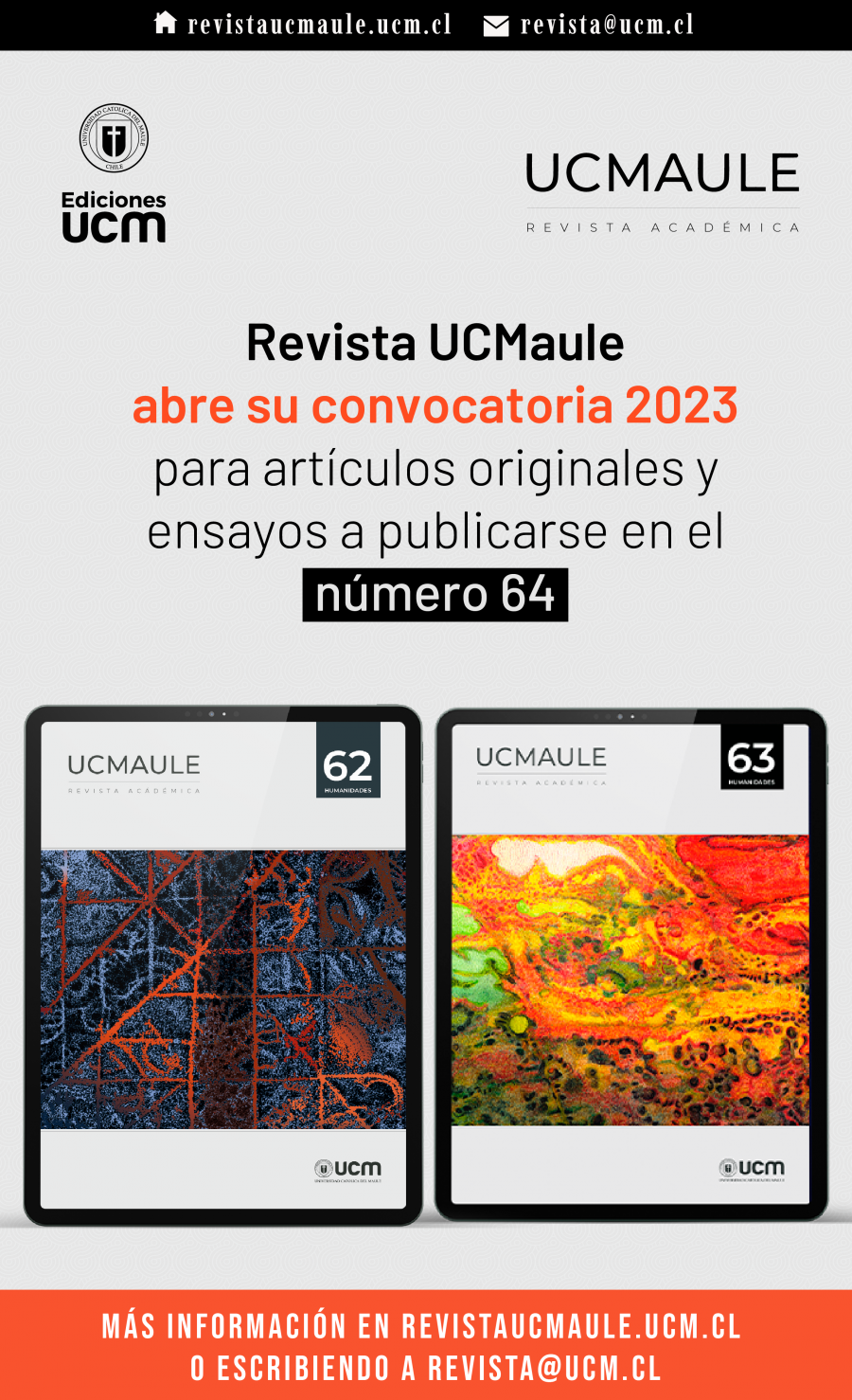 Revista “UCMaule” abre su convocatoria para ser parte de su edición N° 64