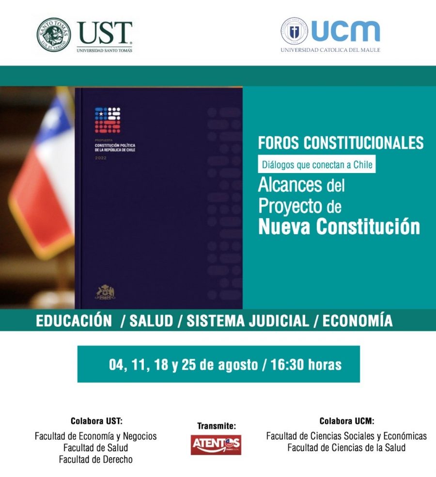 UST Talca y UCM invitan a Foros Constitucionales