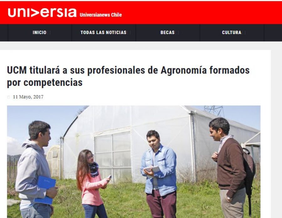 11 de mayo en Universia: “UCM titulará a sus profesionales de Agronomía formados por competencias”